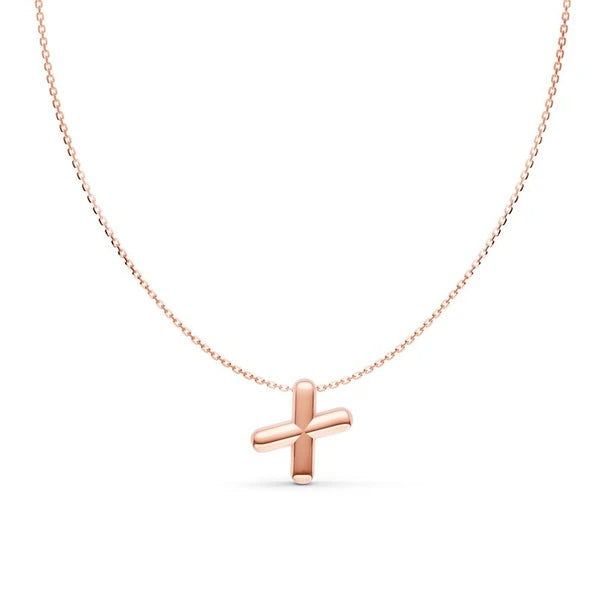 Puffy Bubble Initial ‘X’ Necklace