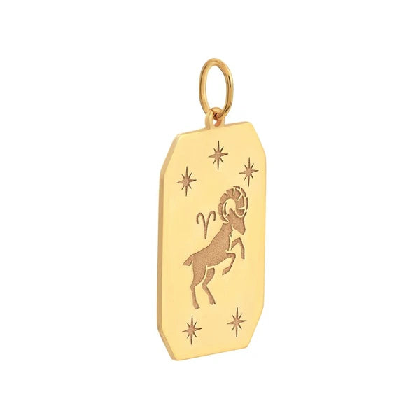 Aries Engraved Pendant