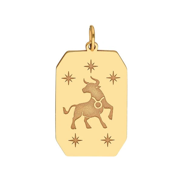 Taurus Engraved Pendant