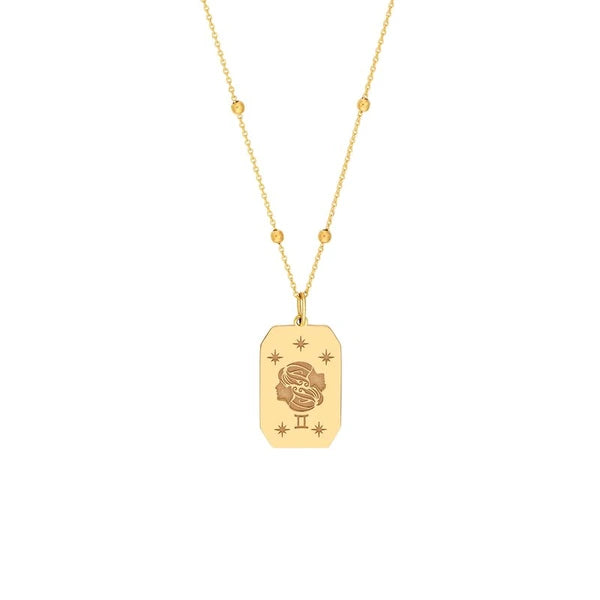 Gemini Engraved Pendant
