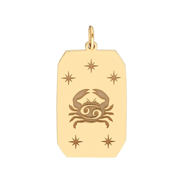 Cancer Engraved Pendant