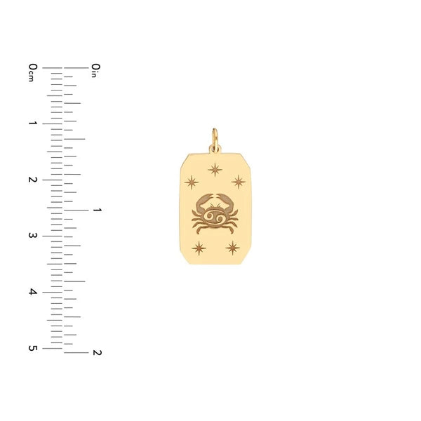 Cancer Engraved Pendant