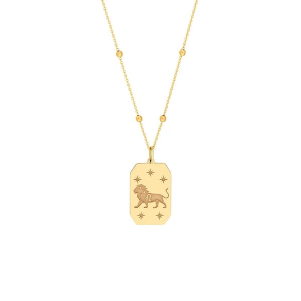 Leo Engraved Pendant