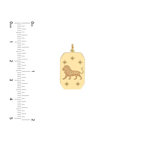 Leo Engraved Pendant