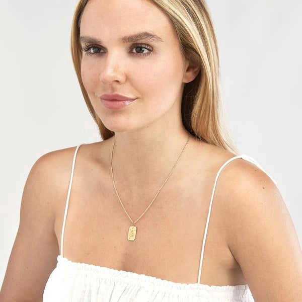 Virgo Engraved Pendant