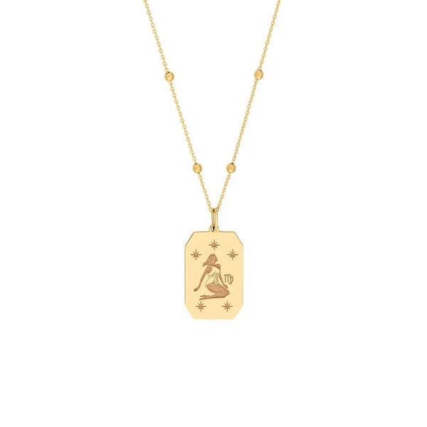 Virgo Engraved Pendant