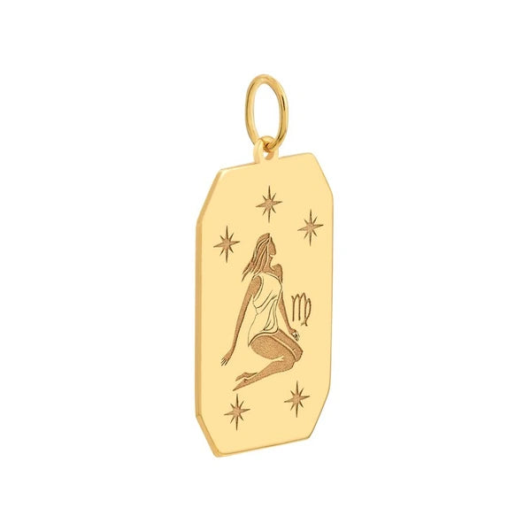Virgo Engraved Pendant