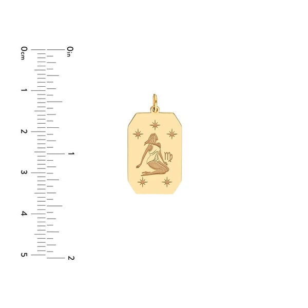 Virgo Engraved Pendant