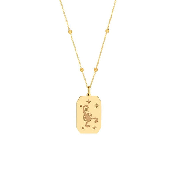 Scorpio Engraved Pendant