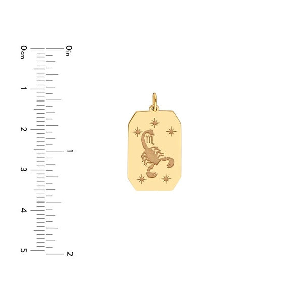 Scorpio Engraved Pendant
