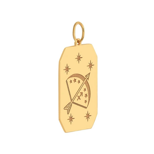 Sagittarius Engraved Pendant