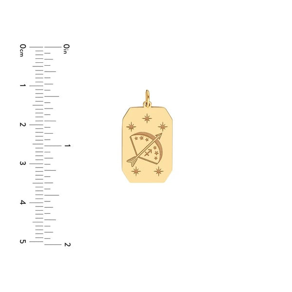 Sagittarius Engraved Pendant
