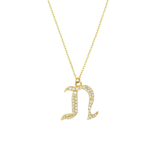 Diamond Gothic 'N' Necklace