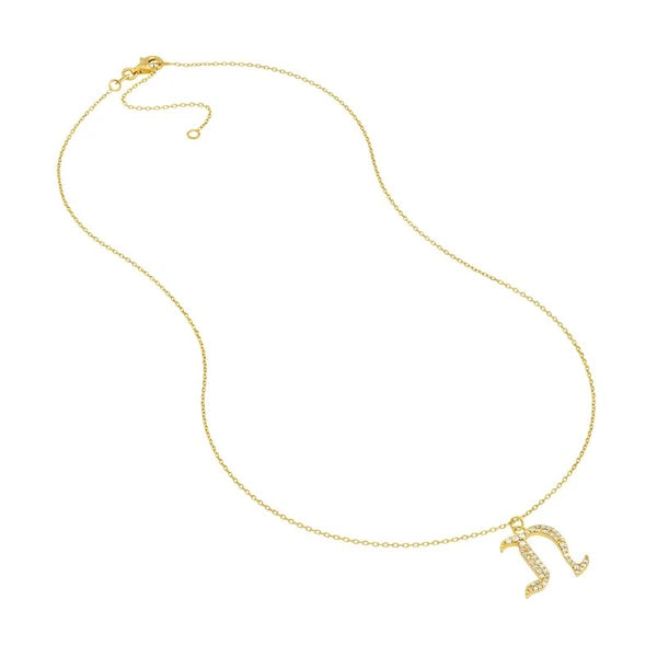Diamond Gothic 'N' Necklace