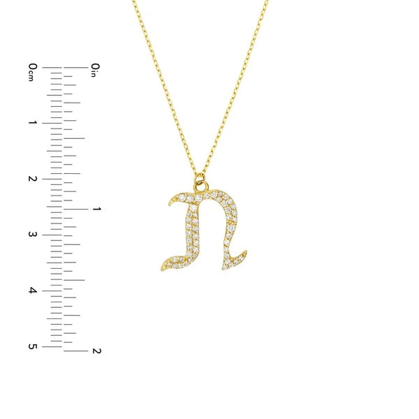 Diamond Gothic 'N' Necklace