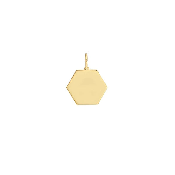 Hexagon Engravable Charm