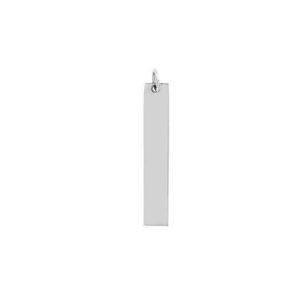Long Vertical Bar Engravable Charm