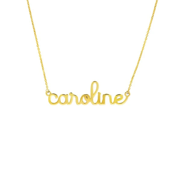 5mm Doodle N/Ameplate Necklace