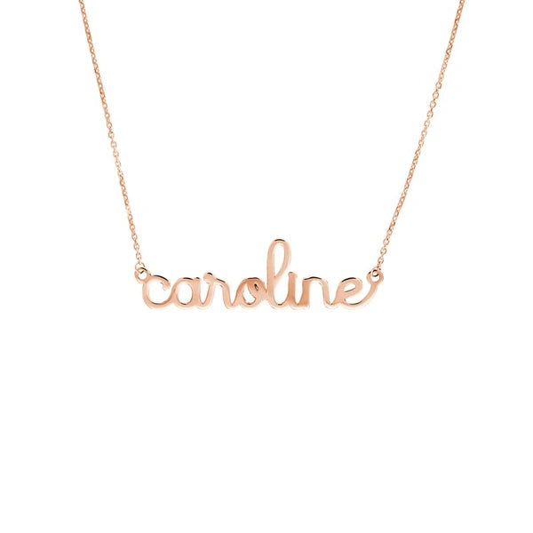 5mm Doodle N/Ameplate Necklace