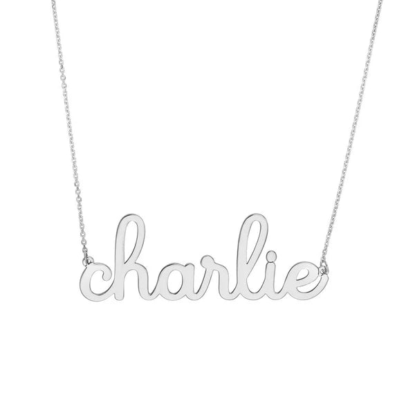 7mm Doodle N/Ameplate Necklace