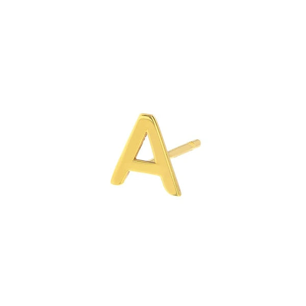 Initial Stud Earrings