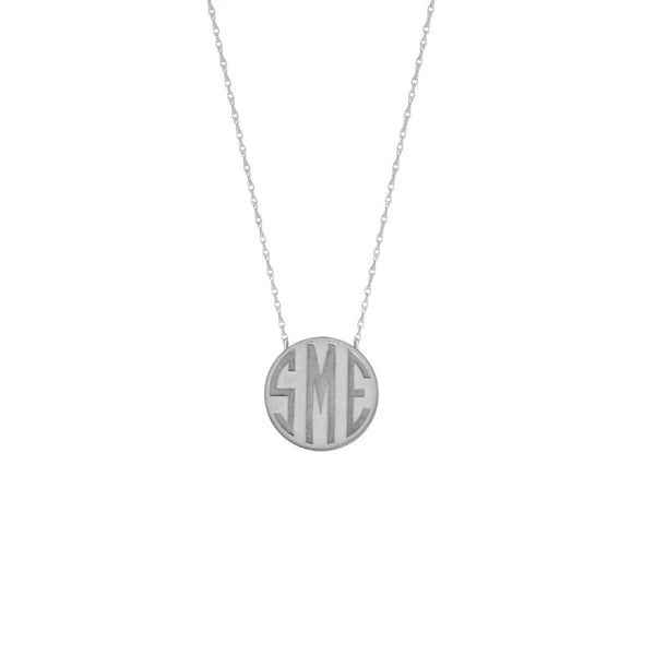 PersoN/Alization Small Block Monogram Necklace
