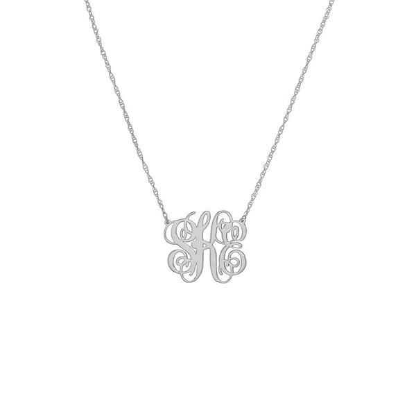 PersoN/Alization Small Script Monogram Necklace