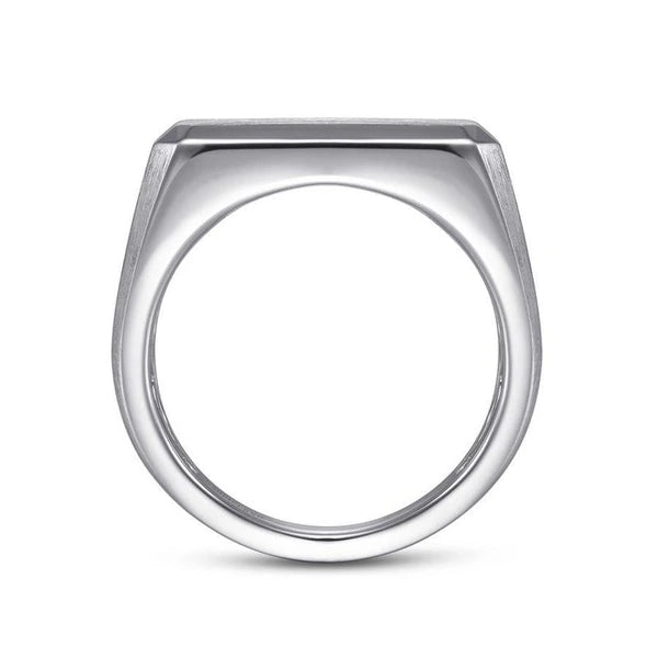 Wide 925 Sterling Silver North Star Ring