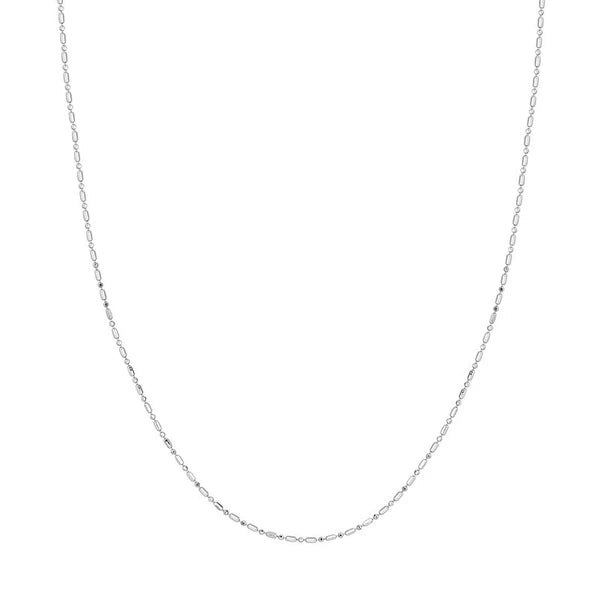 1.2mm D/C Bead and Barrel Chain with Lobster Lock