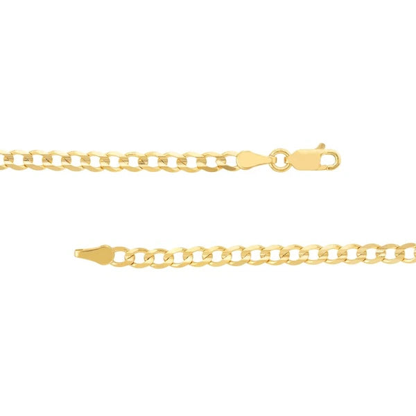 3.90mm Light Open Curb Chain with Lobster Lock
