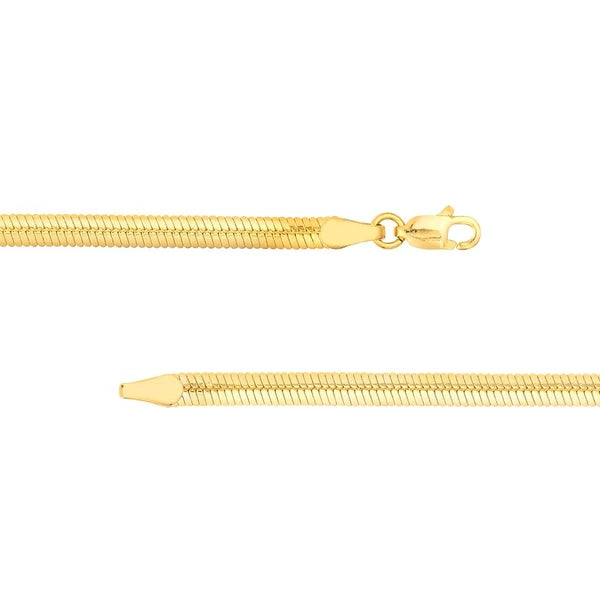 3.20mm Oval SN/Ake Chain with Lobster Lock