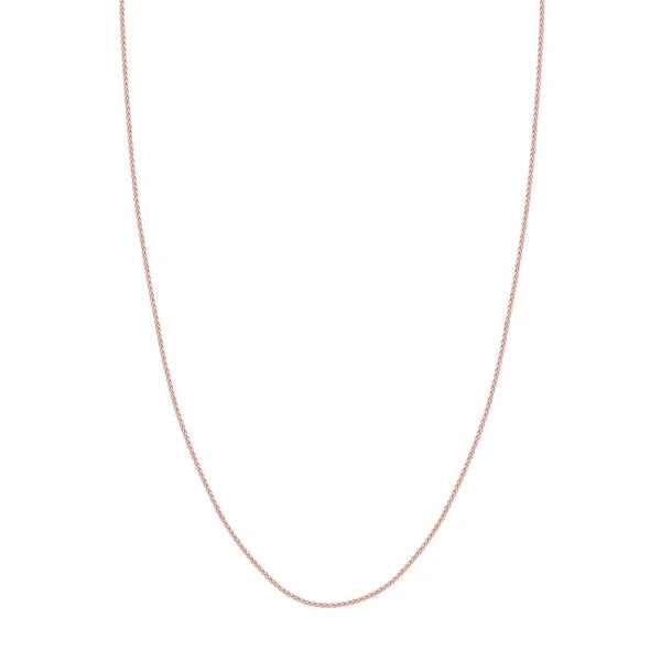 1.25mm Wheat Chain with Lobster Lock