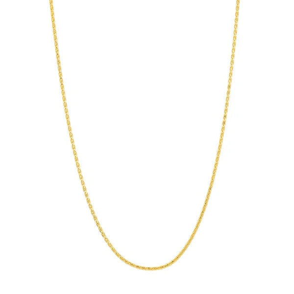 0.85mm D/C Round Wheat Chain with Lobster Lock