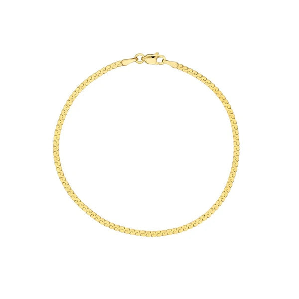 2.0mm Serpentine Chain with Lobster Lock