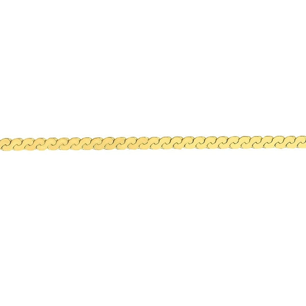 2.0mm Serpentine Chain with Lobster Lock