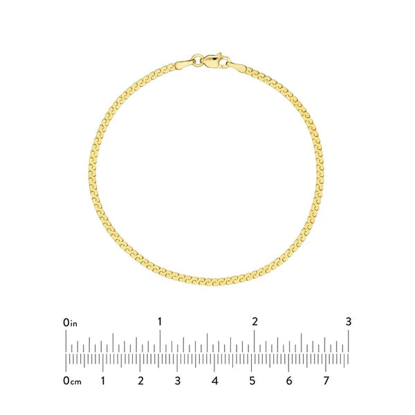 2.0mm Serpentine Chain with Lobster Lock