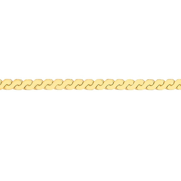 2.0mm Serpentine Chain with Lobster Lock