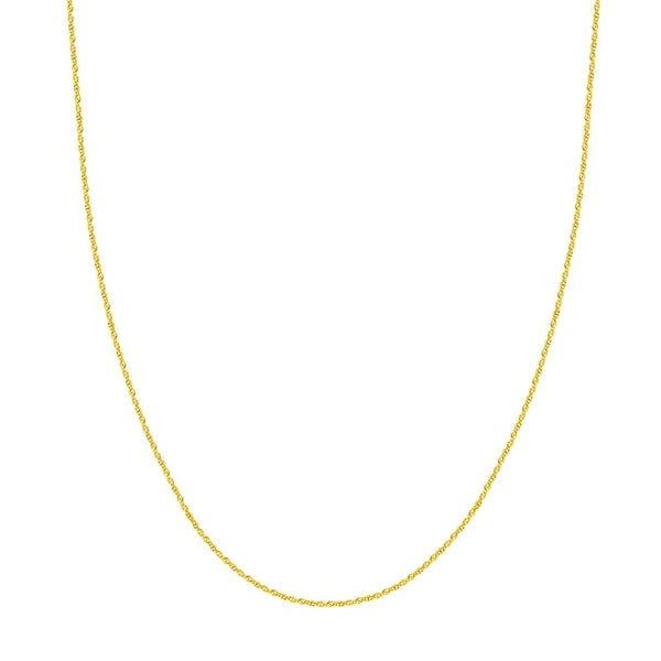 1.37mm Sparkle Singapore Chain with Lobster Lock