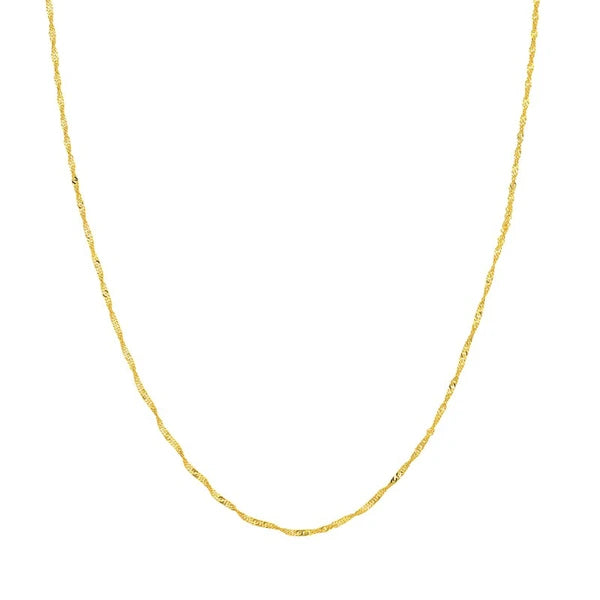 1.4mm Singapore Chain with Spring Ring