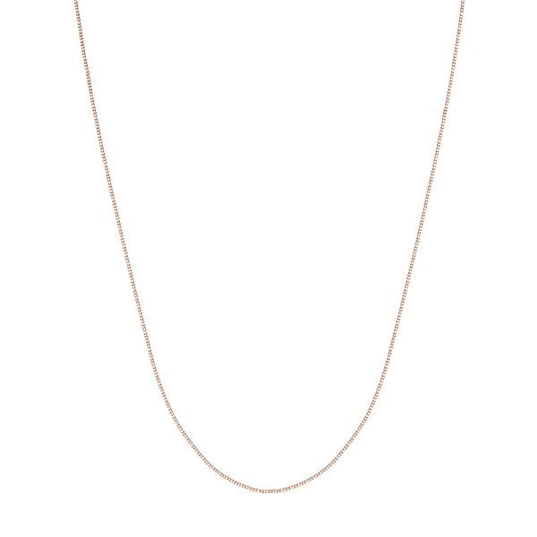 0.55mm Box Chain with Lobster Lock and Quality Tag