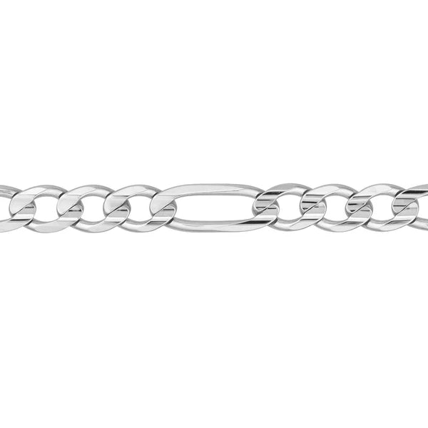 7.2mm Light Concave Figaro Chain Pear Shape Lock EndCap