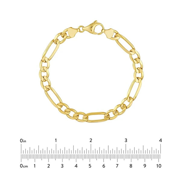 7.2mm Light Concave Figaro Chain Pear Shape Lock EndCap