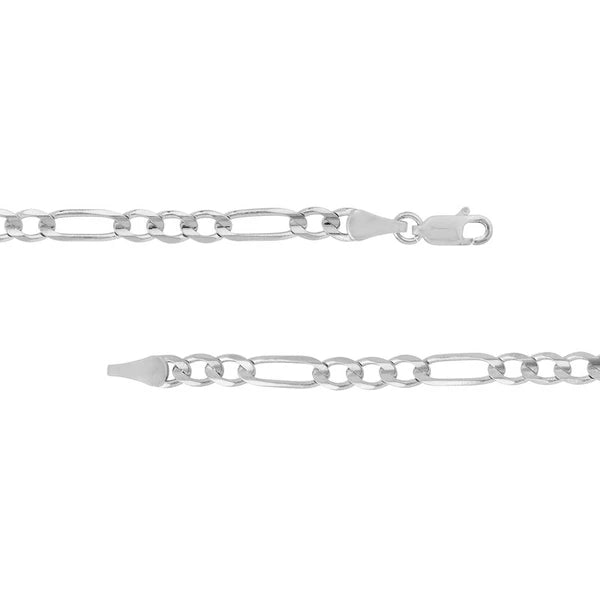 4.7mm Light Concave Figaro Chain Lobster Lock Endcap