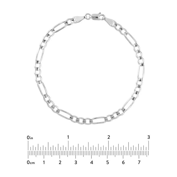 4.7mm Light Concave Figaro Chain Lobster Lock Endcap