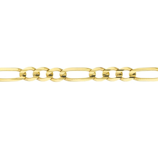 4.7mm Light Concave Figaro Chain Lobster Lock Endcap