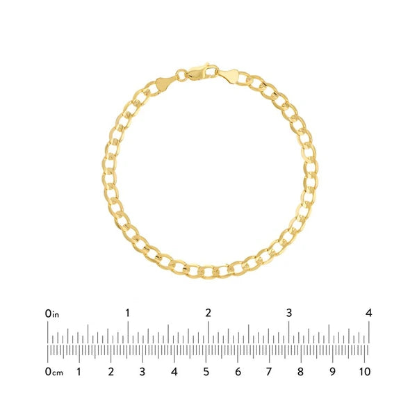 4.9mm Light Concave Curb Chain with Lob. Lock