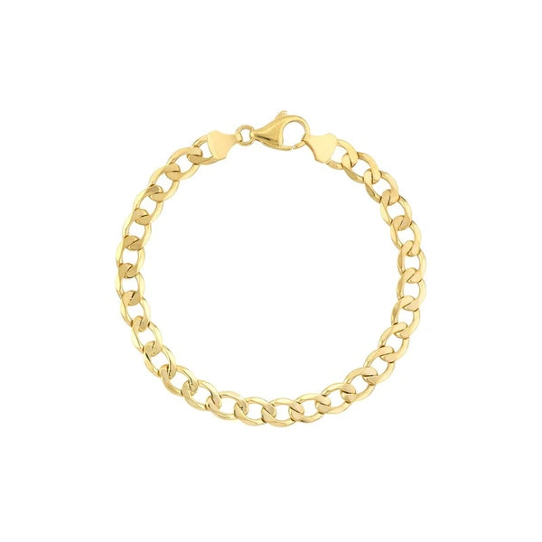 7.2mm Light Open Curb Chain with Lobster Lock