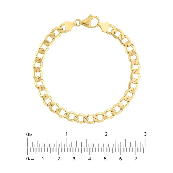7.2mm Light Open Curb Chain with Lobster Lock