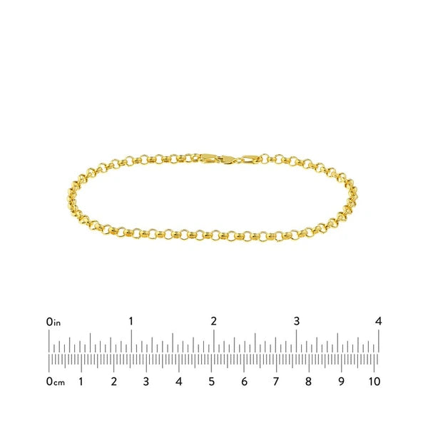3.75mm Hollow Rolo Chain with Lobster Lock