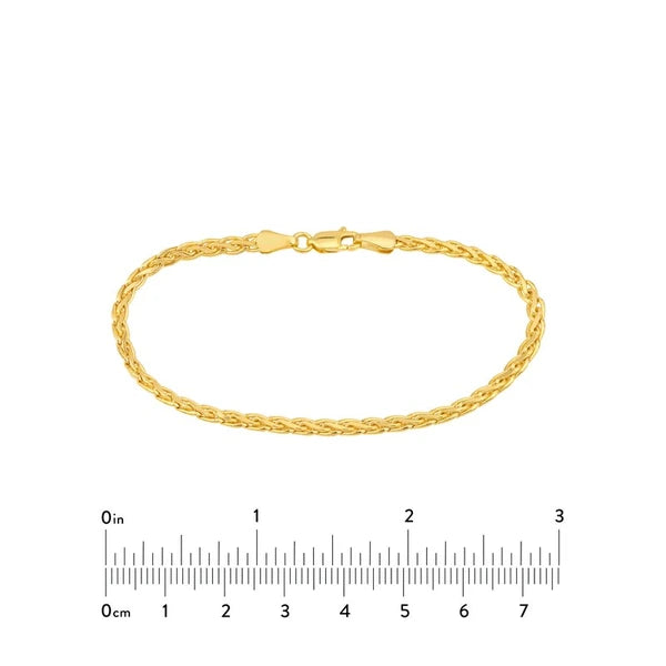 Hollow Flat Wheat Chain Bracelet